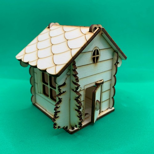 Wooden christmas tree - christmas, house
