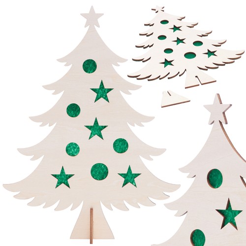 Albero natale legno - natale, in