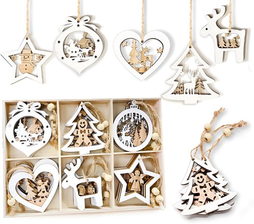 Yellow wooden christmas - 18,