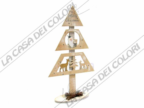 Wooden christmas tree - christmas, with