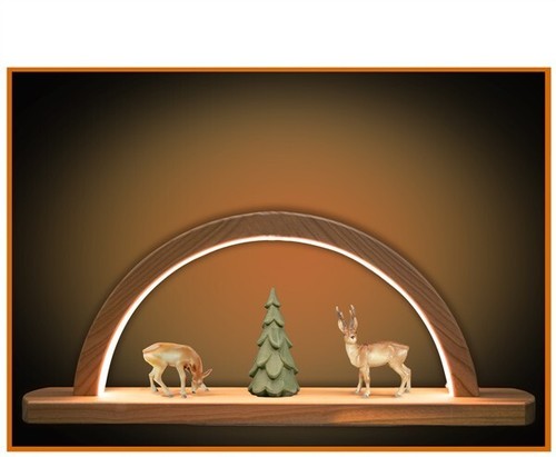 Led christmas bow with tree - with,