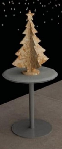 Albero natale legno osb - natale, in