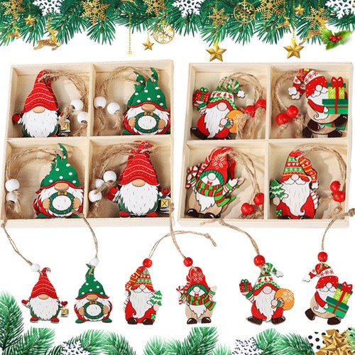 Wooden christmas pendants - wooden,