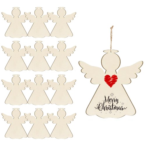 Wooden christmas angels - christmas,