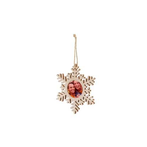 Wooden snowflake shaped - wooden,