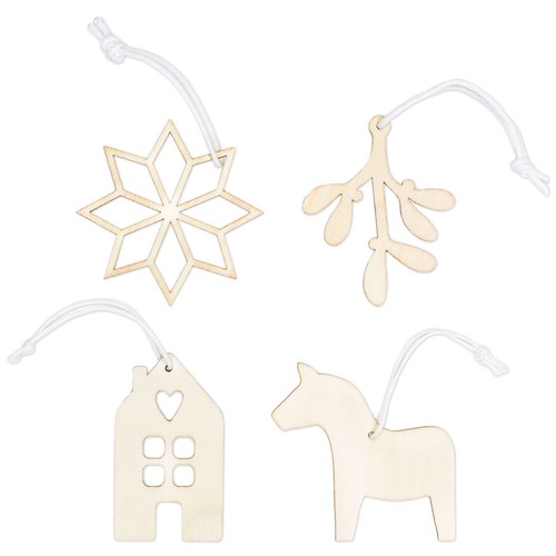 Wooden christmas tree - wooden,