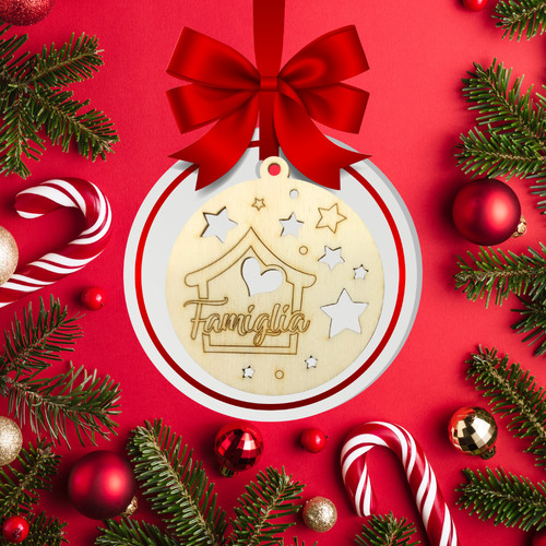 Set wooden christmas - of,