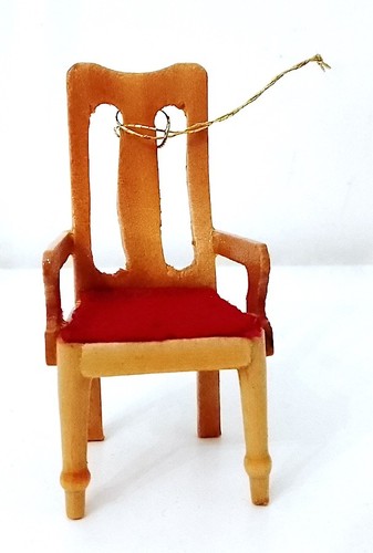 80s miniature wooden christmas - miniature,