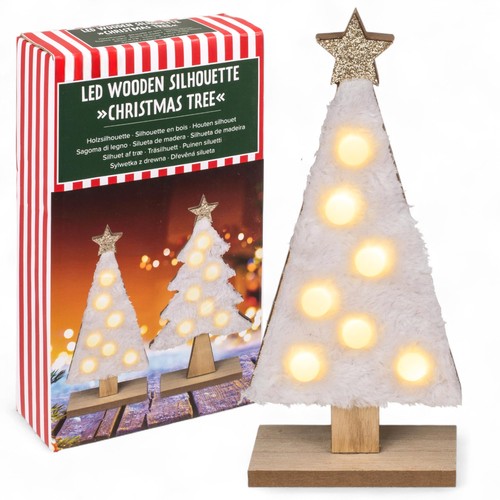 Wooden led christmas - led,