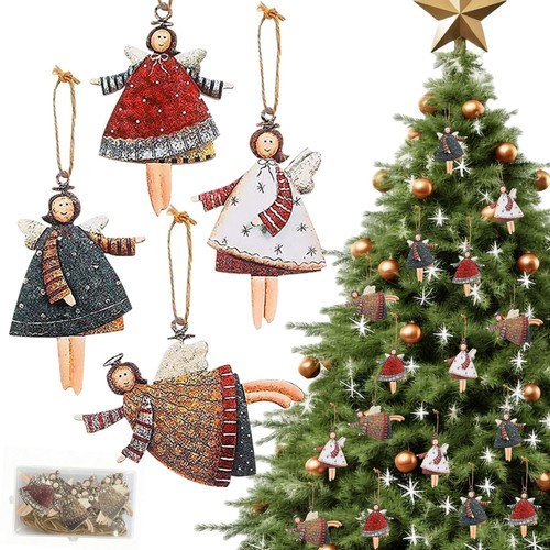Wooden christmas tree - wooden,