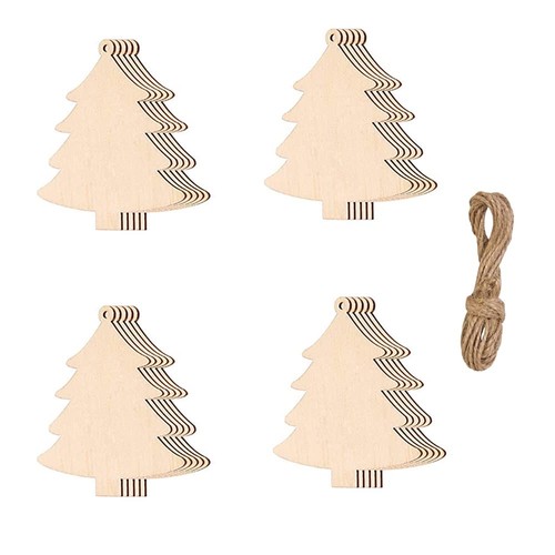 Wooden christmas tree - wooden,