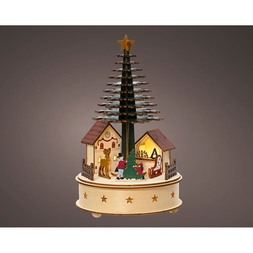 Inlaid wooden house - wooden, with