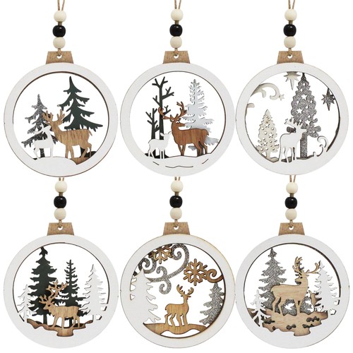 Wooden christmas ornament - of,