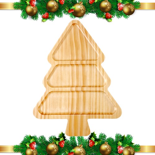 Small wooden christmas tree - wooden,