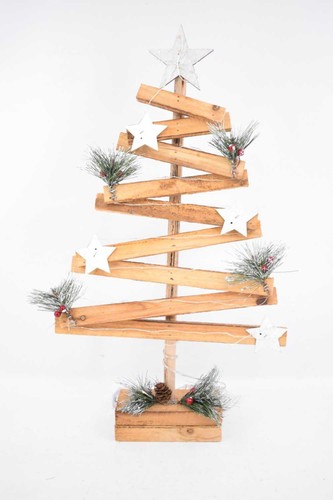 Wooden christmas tree - christmas, with