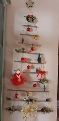Albero natale legno con - albero, di
