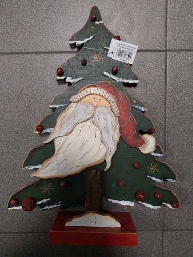 Albero natale legno con - in,