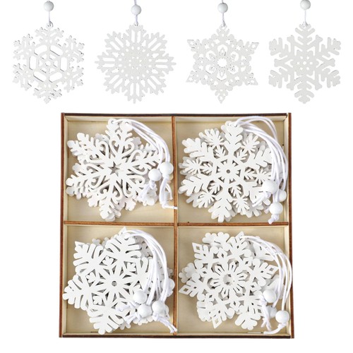 Snowflake shaped wooden - snowflake,